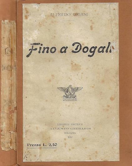 Fino a Dogali - Alfredo Oriani - copertina