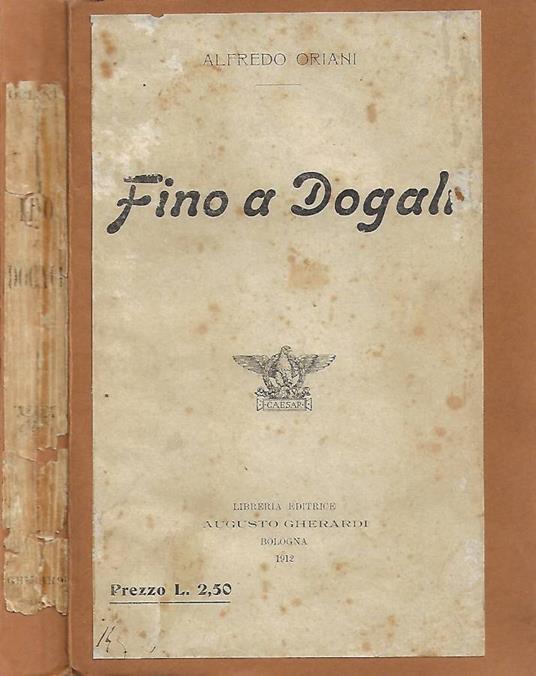 Fino a Dogali - Alfredo Oriani - copertina
