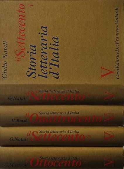 Storia letteraria d'Italia ( 4 voll) - Vittorio Rossi - copertina