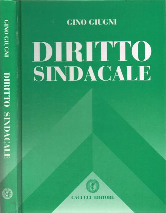 Diritto sindacale - Gino Giugni - copertina