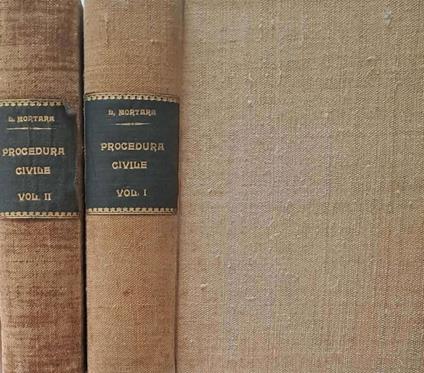 Commentario del Codice e delle Leggi di Procedura Civile. Due volumi - Lodovico Mortara - copertina