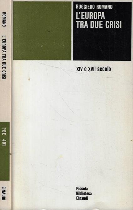 L' Europa tra due crisi - Ruggiero Romano - copertina