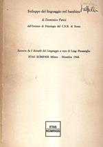Sviluppo del linguaggio nel bambino