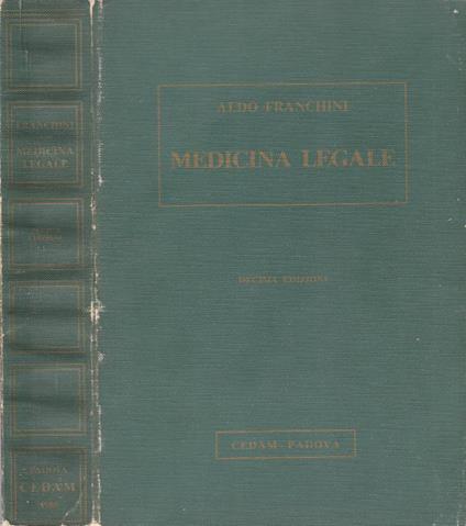 Medicina legale - Aldo Franchini - copertina