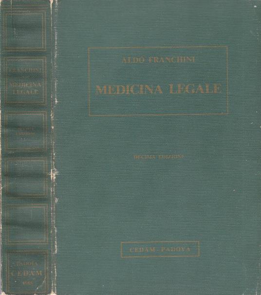 Medicina legale - Aldo Franchini - copertina