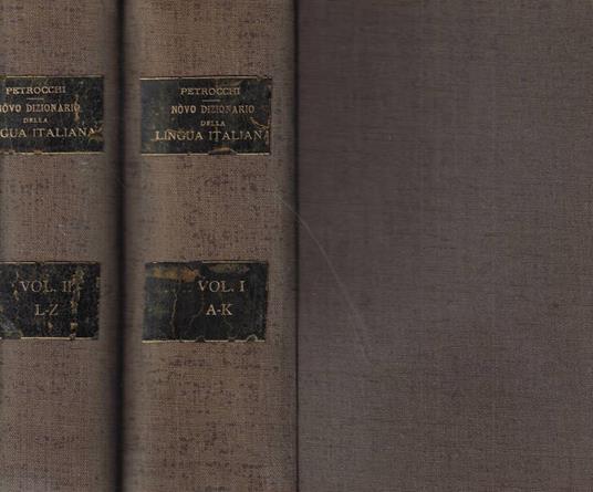Nòvo dizionàrio universale della lingua italiana - Policarpo Petrocchi - copertina