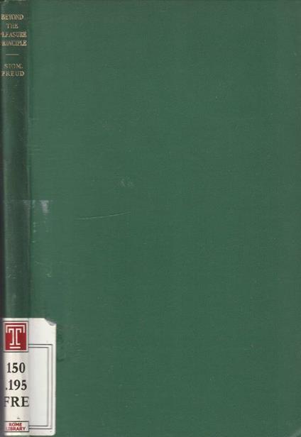 Beyond the pleasure principle - Sigmund Freud - copertina