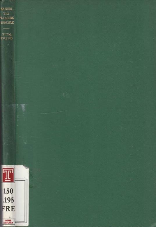 Beyond the pleasure principle - Sigmund Freud - copertina