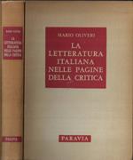 La letteratura italiana nelle pagine della critica