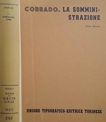 La somministrazione - Renato Corrado - copertina