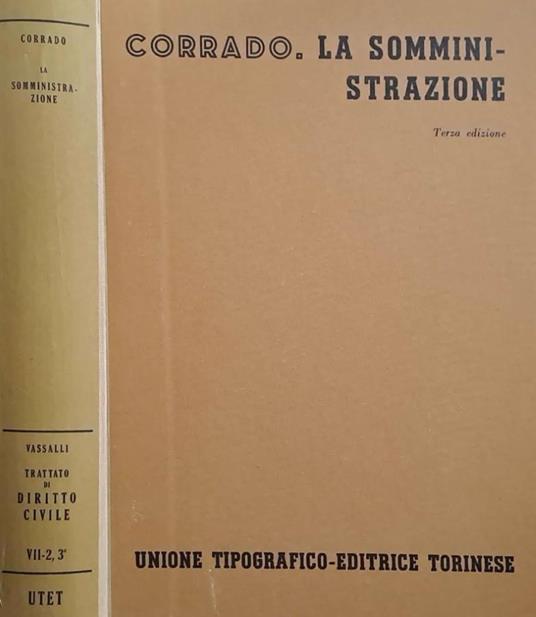 La somministrazione - Renato Corrado - copertina