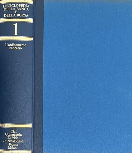 Enciclopedia della Banca e della Borsa, vol. 1 - copertina