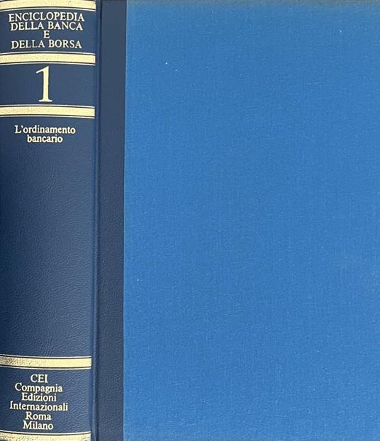 Enciclopedia della Banca e della Borsa, vol. 1 - copertina