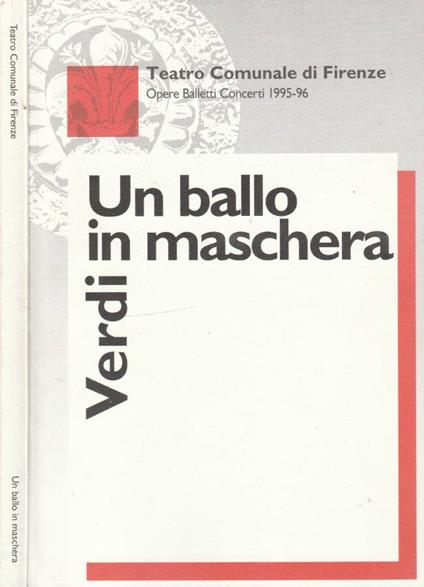 Un ballo in maschera - copertina