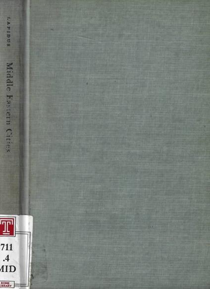 Middle Eastern Cities - Ira M. Lapidus - copertina