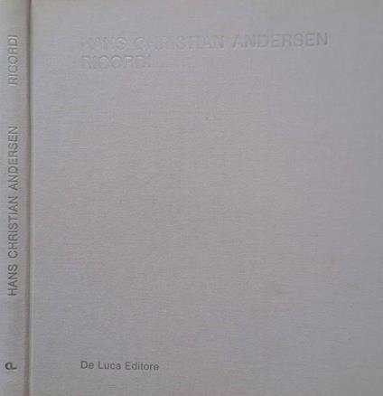 Ricordi - H. Christian Andersen - copertina