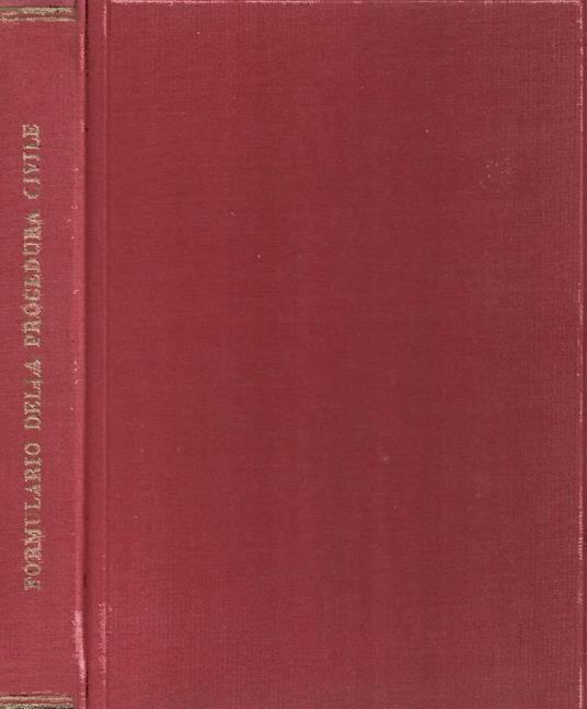 Formulario della procedura civile - copertina