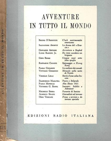 Avventure in tutto il mondo - copertina