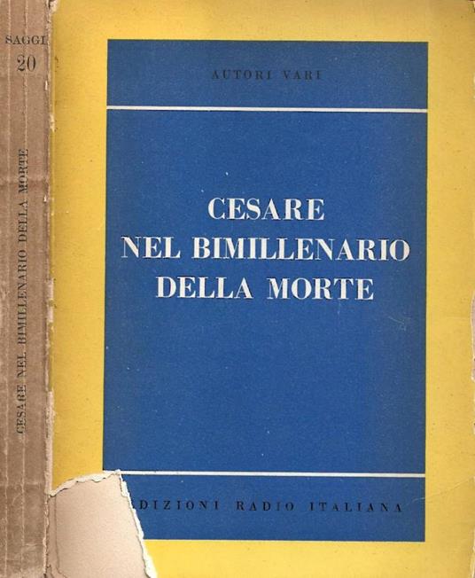 Cesare nel bimillenario della morte - copertina