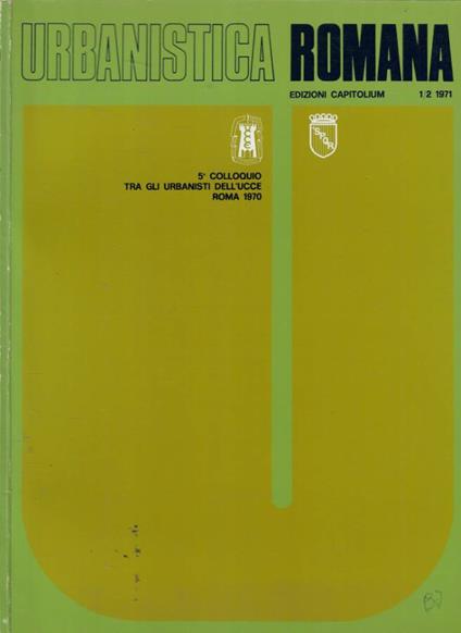 Urbanistica romana 1-2 Anno 1971 - copertina