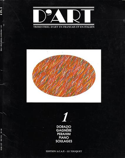 D'Art. Trimestriel d'Art en Francais et en Italien - N. 1 (Premier Trimestre 1988) - copertina