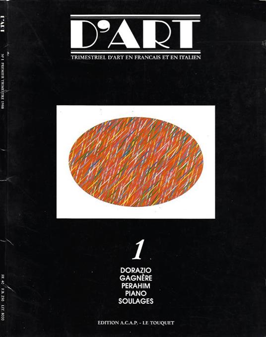 D'Art. Trimestriel d'Art en Francais et en Italien - N. 1 (Premier Trimestre 1988) - copertina