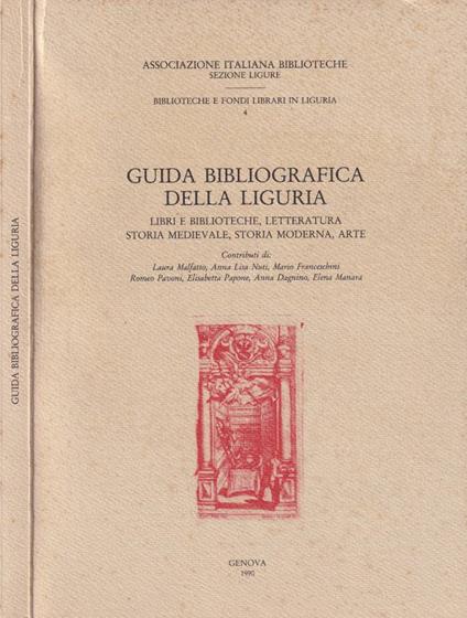 Guida Bibliografica della Liguria - copertina