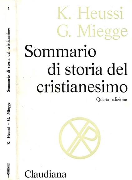 Sommario di Storia del Cristianesimo - copertina