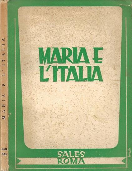 Maria e l'Italia - copertina