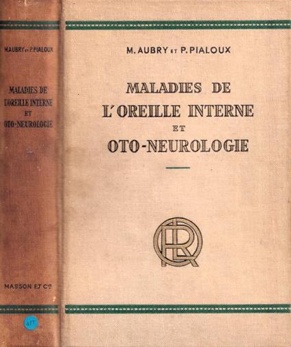 Maladies de l'oreille interne et oto-neurologie - copertina