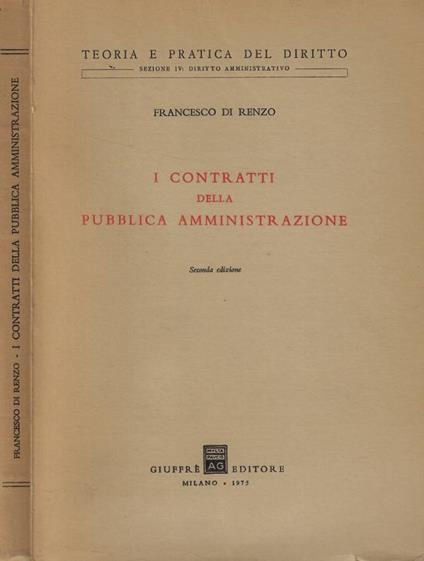 I contratti della pubblica amministrazione - copertina