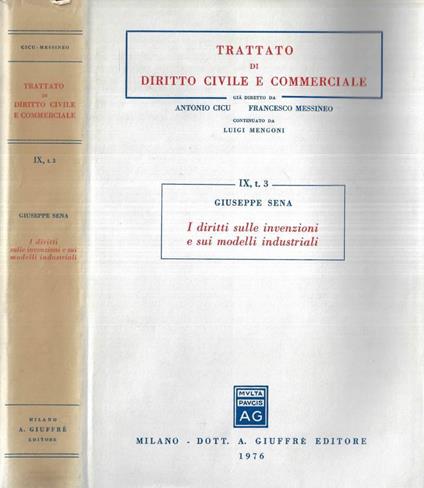 I diritti sulle invenzioni e sui modelli industriali - copertina