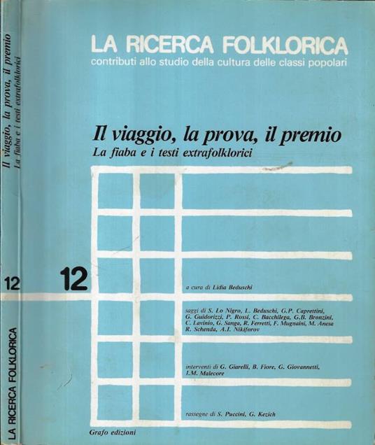 Il viaggio, la prova, il premio - copertina