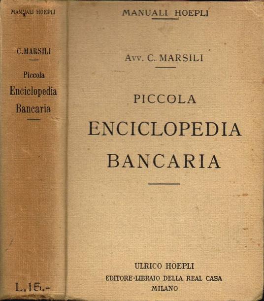 Piccola Enciclopedia Bancaria - copertina