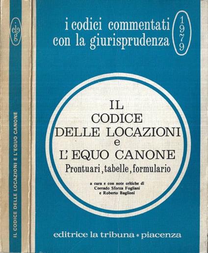Il codice delle locazioni e l' equo canone - copertina