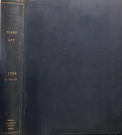 Flash art anno 1994, n174-179 - copertina