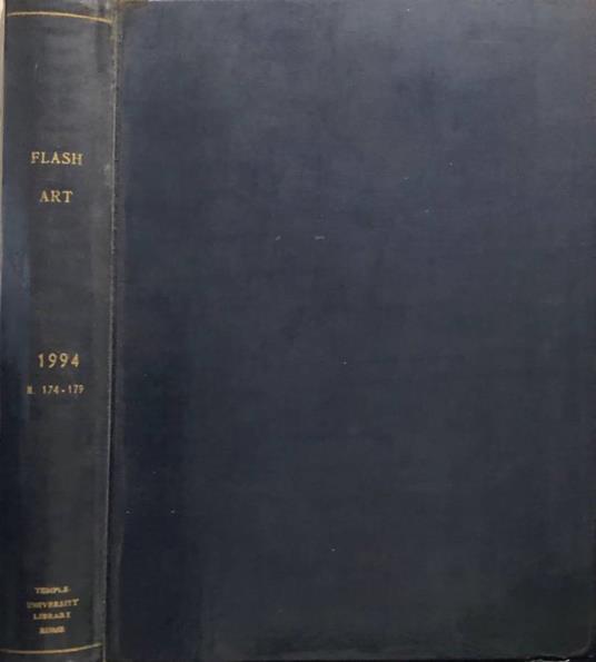 Flash art anno 1994, n174-179 - copertina