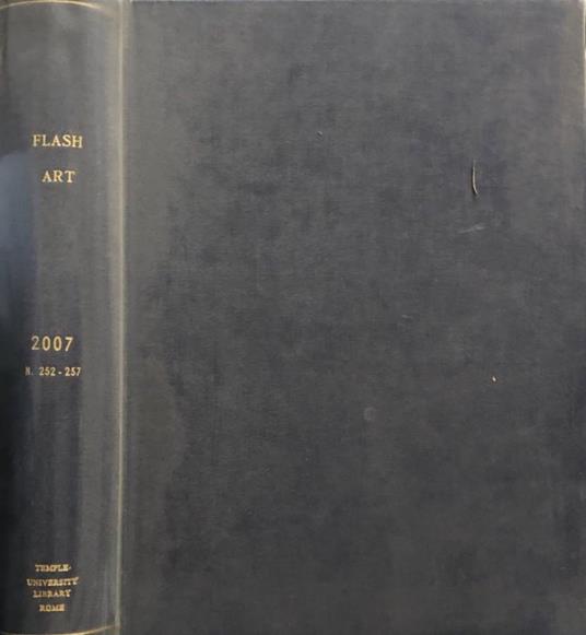 Flash art anno 2007, n252-257 - copertina