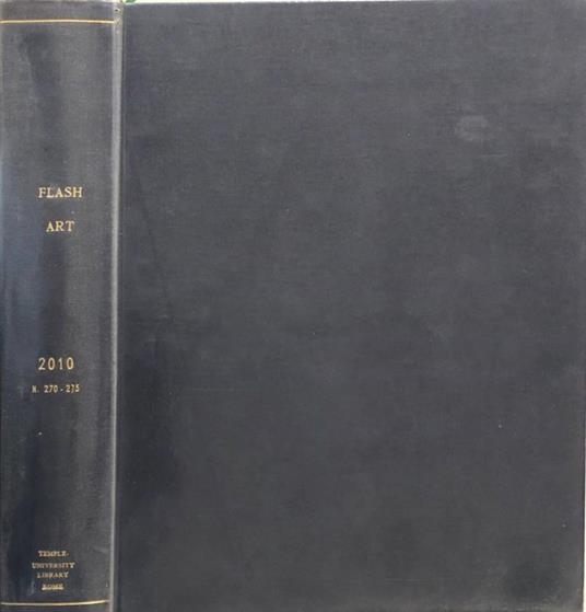 Flash art anno 2010, n270-275 - copertina