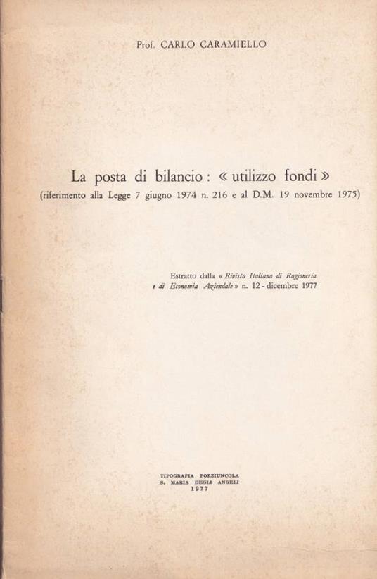 Le posta di bilancio: "Utilizzo fondi" - copertina