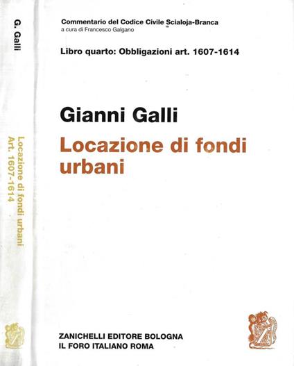 Locazione di fondi urbani Art. 1607 - 1614 - copertina