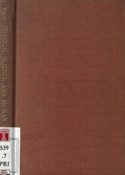 Physical science and human values - copertina