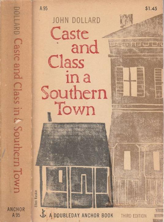Caste and class in a southern town - copertina