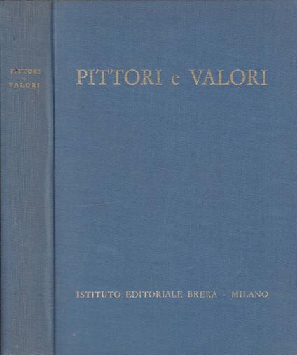 Pittori e valori - copertina