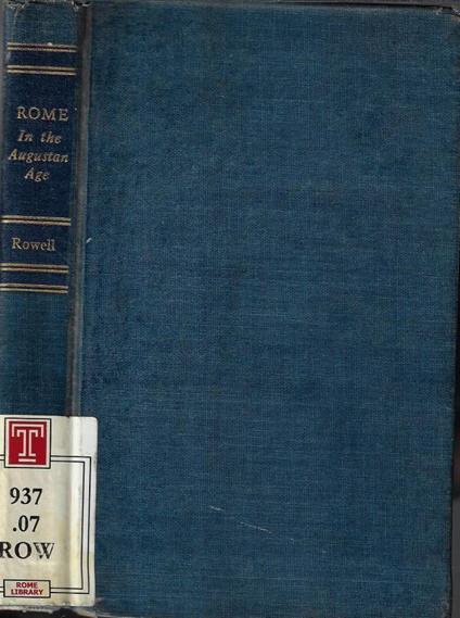 Rome in the Augustan Age - copertina