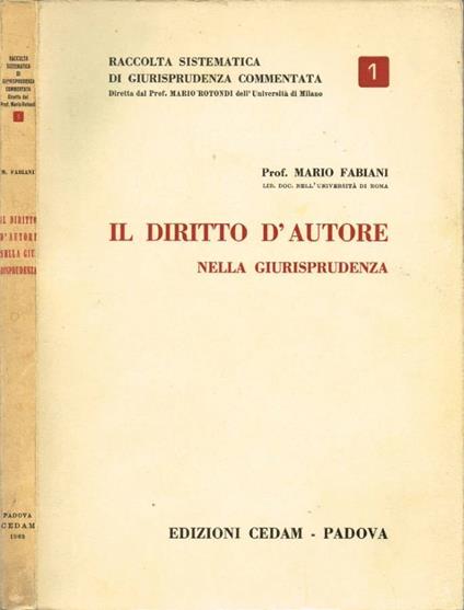 Il Diritto d'Autore - copertina