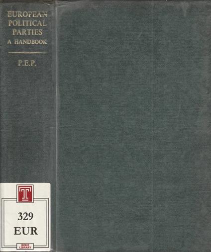 European political parties - copertina