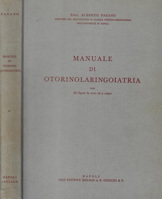 Manuale di otorinolaringoiatria - copertina