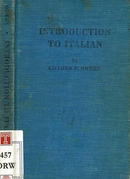 Introduction to italian - copertina
