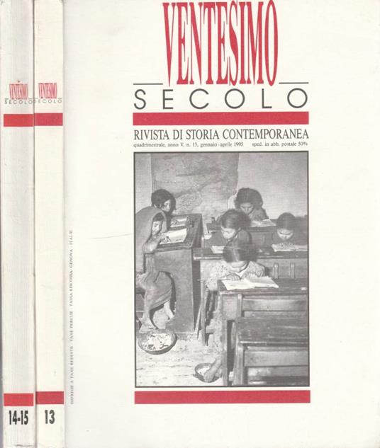 Ventesimo secolo, anno V, n 13,14/15, gen-apr, mag-dic 1995 - copertina